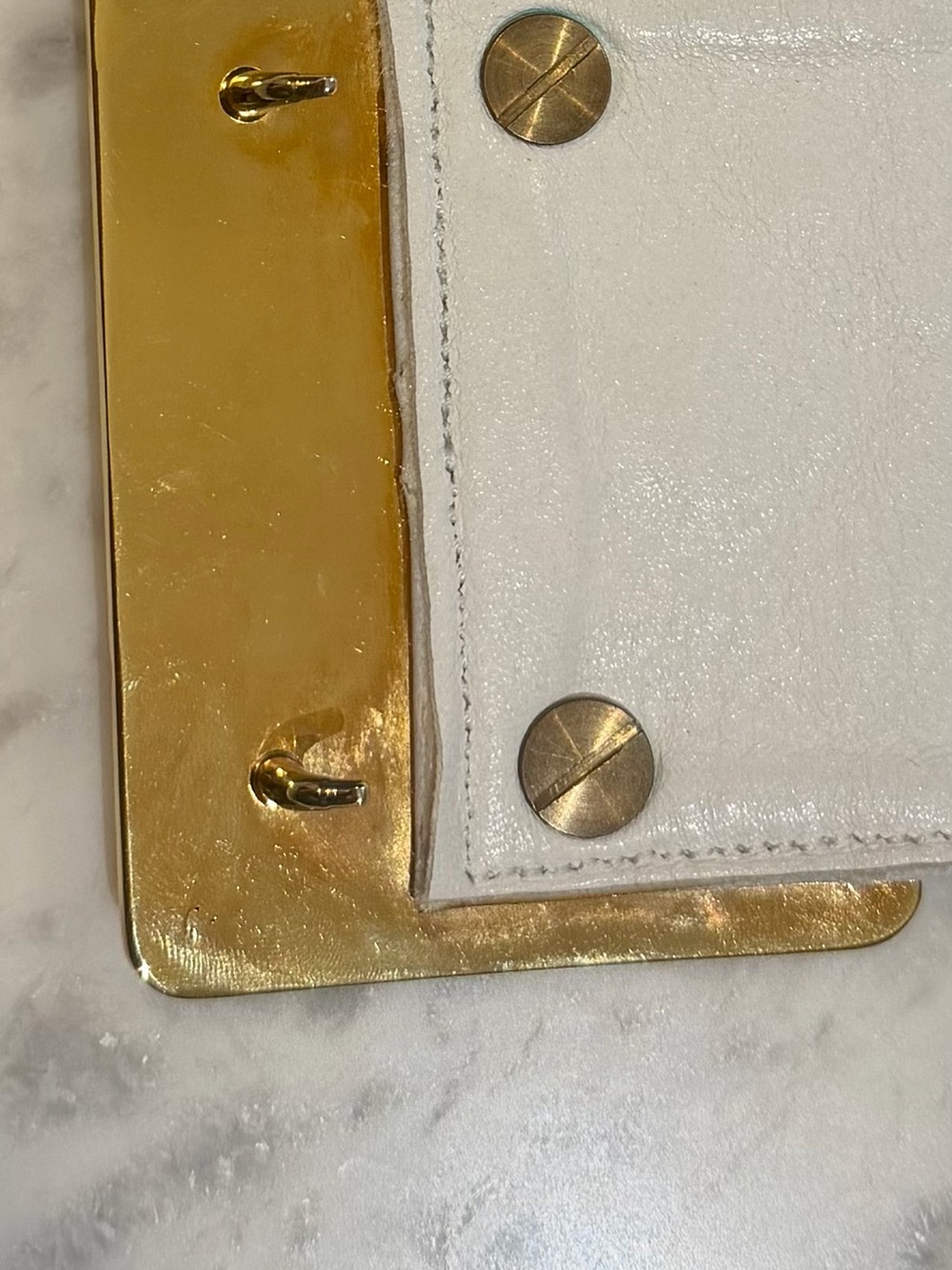 CHANEL White Quilted Leather Waist Belt with Gold CC Plaque - Picture 8 of 17